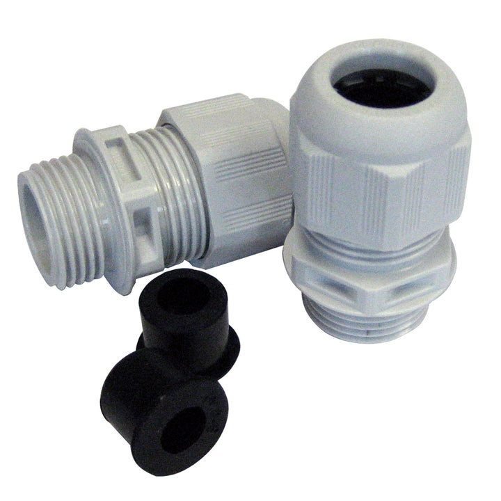 Scanstrut SB-2G Junction Box Cable Seal 2-pack for wire management, showing durable cable seals on a junction box.