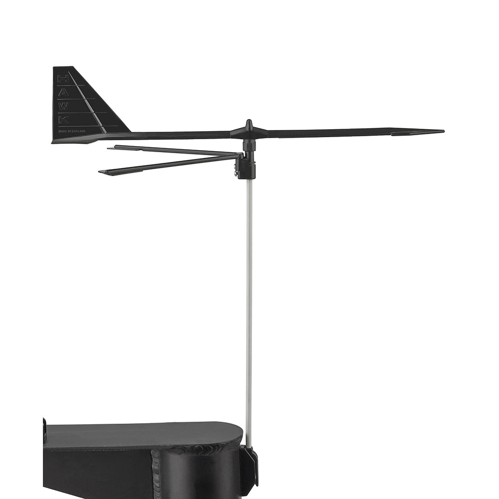 Schaefer Marine Hawk Wind Indicator for boats up to 8 meters, 10-inch weather instrument with a clear wind vane for marine use.