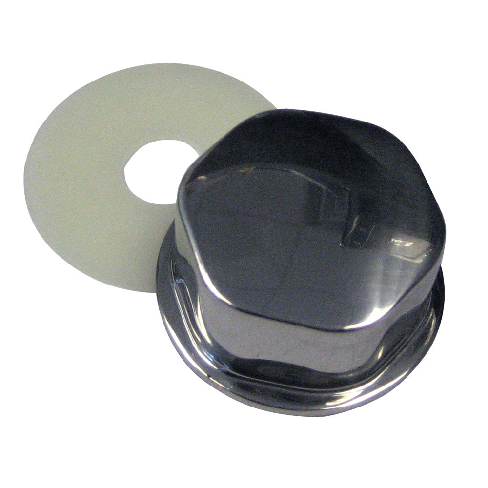 Schmitt Marine 5/8" center nut steering wheel for 7XX Series Teleflex helms, with a close-up of the wheel&