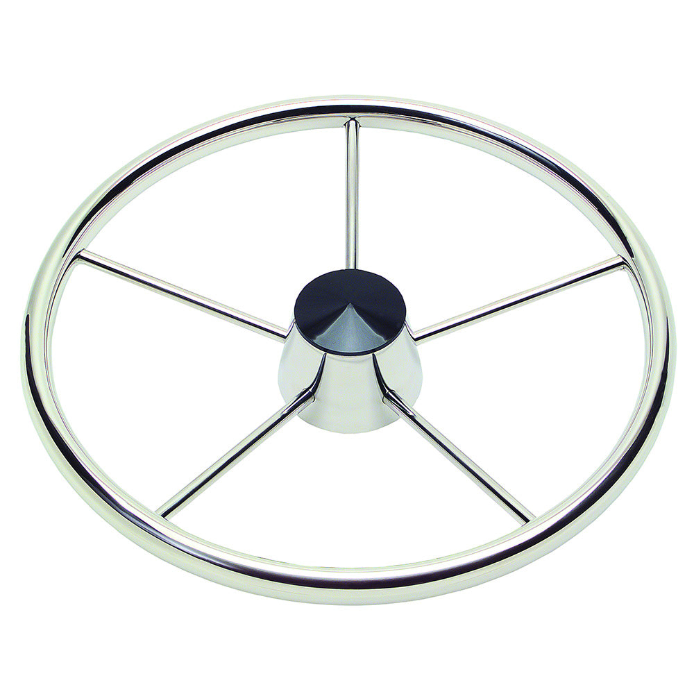 Schmitt Marine Destroyer Wheel 13.5-inch steering wheel for boats, fits 3/4" tapered shaft, durable marine steering gear