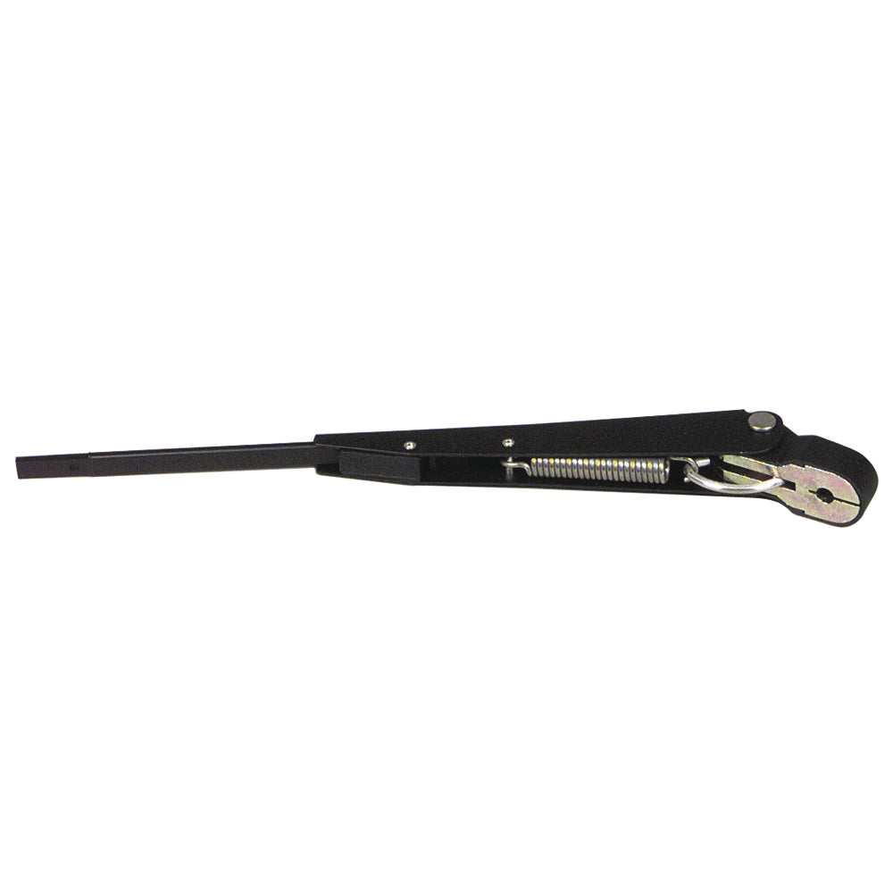Schmitt Marine replacement windshield wiper arm for standard motor, adjustable 10.5 to 14 inches, 12V compatible.