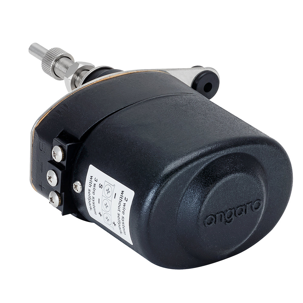Schmitt Marine Standard Wiper Motor with 2.5-inch shaft and 12V power for windshield wipers, black metal casing with mounting bracket.