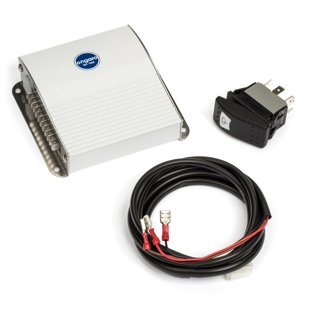 Schmitt Marine synchronized windshield wiper control system with switch for 1-3 motors, 12V, marine-grade design, in a boat environment.
