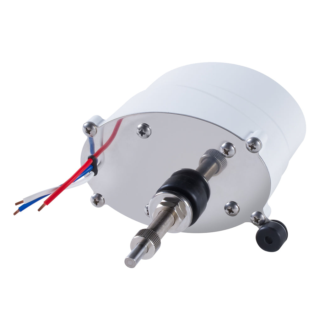 Schmitt Marine waterproof windshield wiper motor, 12V, standard size, 90/100 degree angle, for marine windshields.