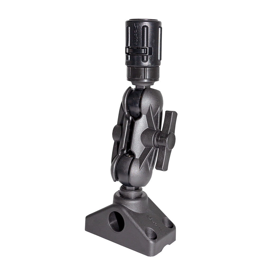 Scotty 162 1.5-inch ball mount with gear head post and side deck mount for fishing and boat accessories.