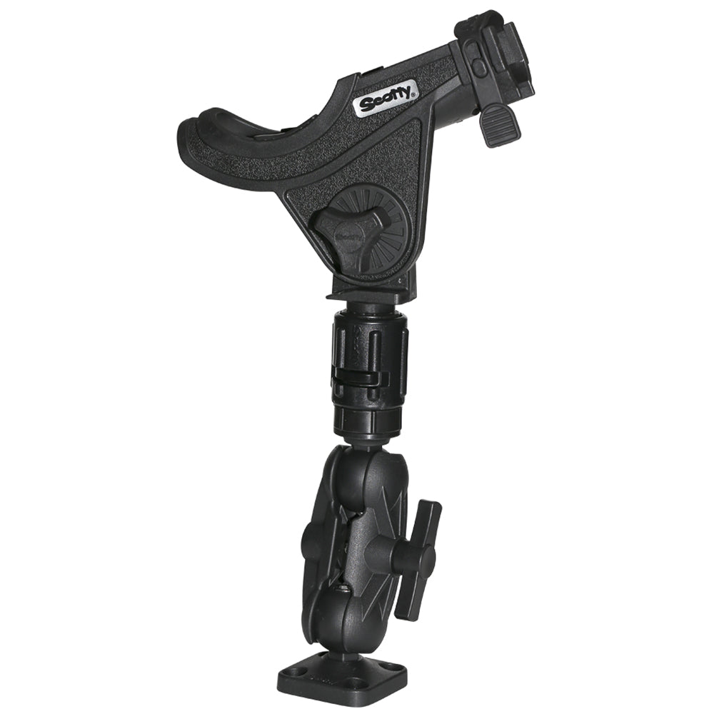 Scotty 162 1.5-inch ball mount with gear head post for side deck mounting, marine accessories for boat fishing setups