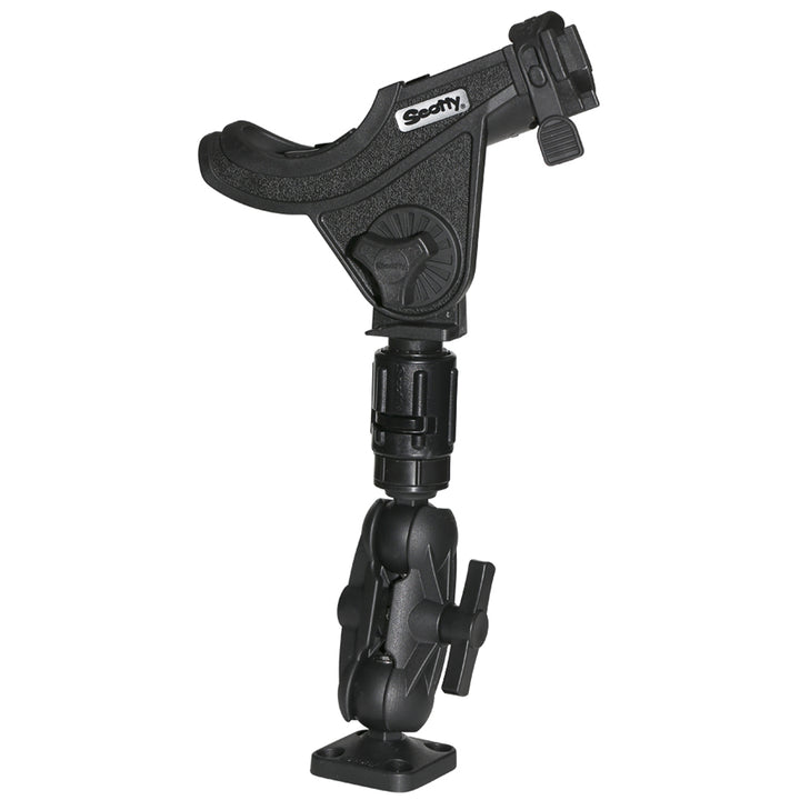 Scotty 162 1.5-inch ball mount with gear head post for side deck mounting, marine accessories for boat fishing setups