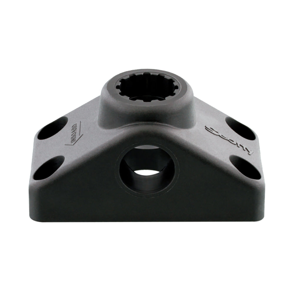 Black Scotty 241 combination side or deck mount accessory for boats, designed for versatile mounting options.