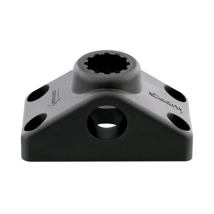 Black Scotty 241 combination side or deck mount accessory for boats, designed for versatile mounting options.