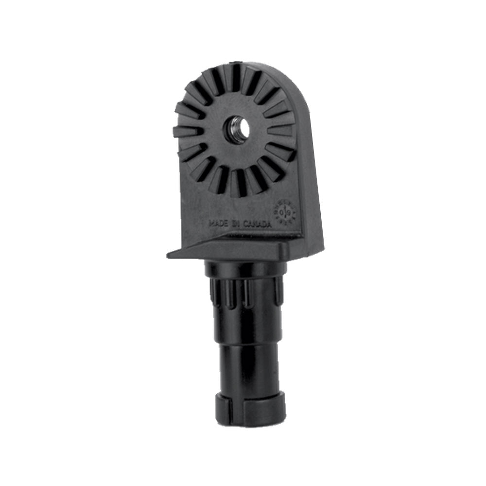 Black Scotty Rod Holder Replacement Post accessory for fishing rods, designed for secure and durable support.