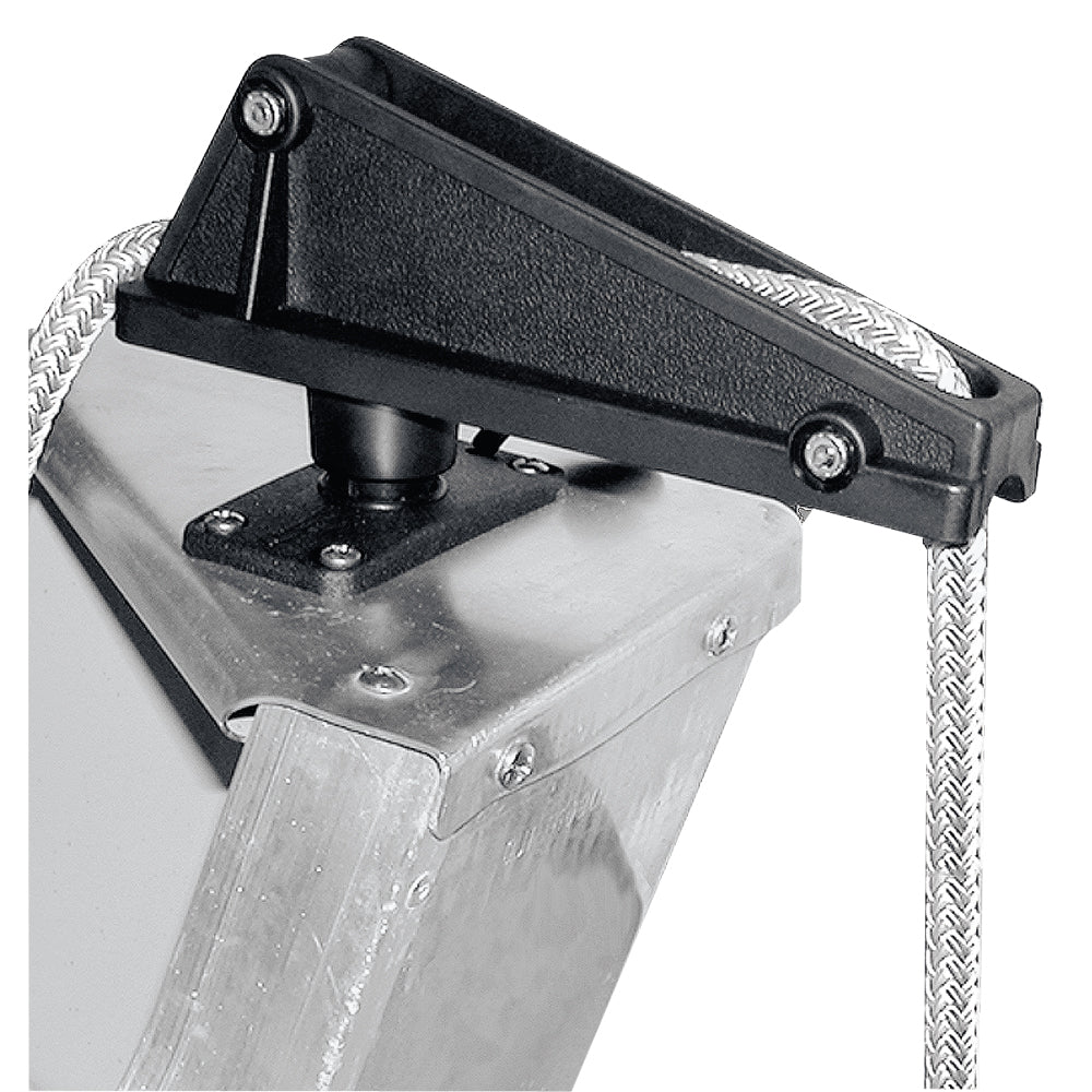 Scotty Anchor Lock with flush deck mount for anchoring, shown on a boat deck, in durable stainless steel with secure locking mechanism.