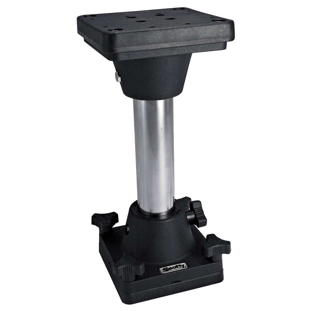 Scotty 2612 Downrigger Pedestal Riser, 12-inch, marine downrigger accessory with sturdy mounting base for fishing boats