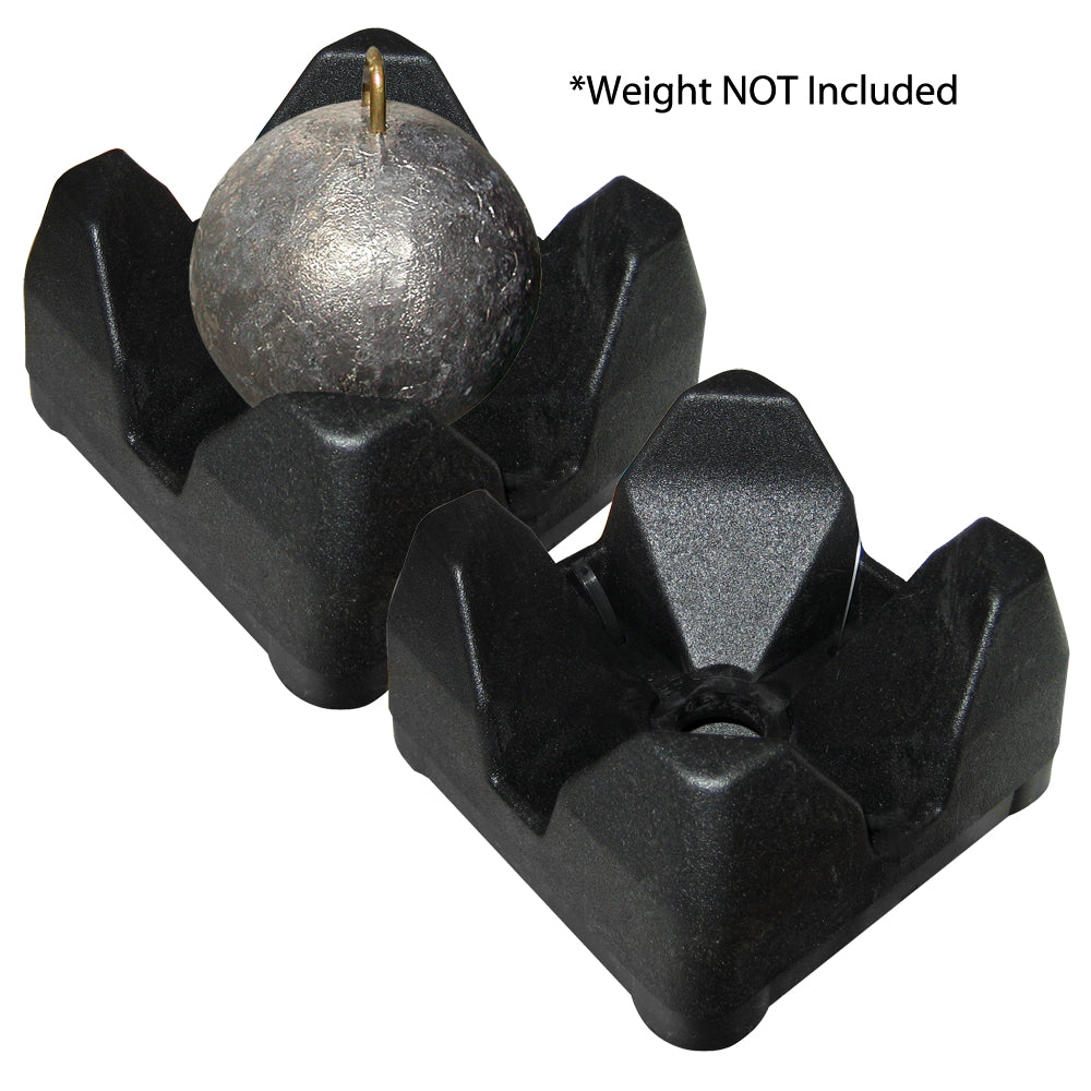 Scotty 3022-BK Weight Mate downrigger accessories in black, 2-pack, designed for secure weight management on fishing gear.