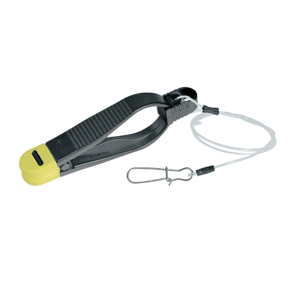 Scotty Power Grip Plus Release with Cannonball Snap for downrigger fishing accessories, designed for secure line release.