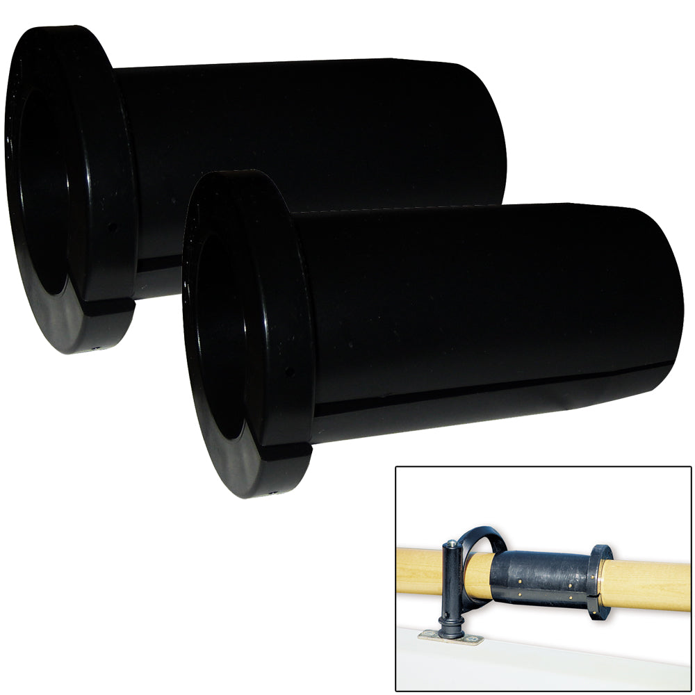 Pair of Scotty 101 Oar Collars for fishing accessories, designed to secure oars to fishing boats.