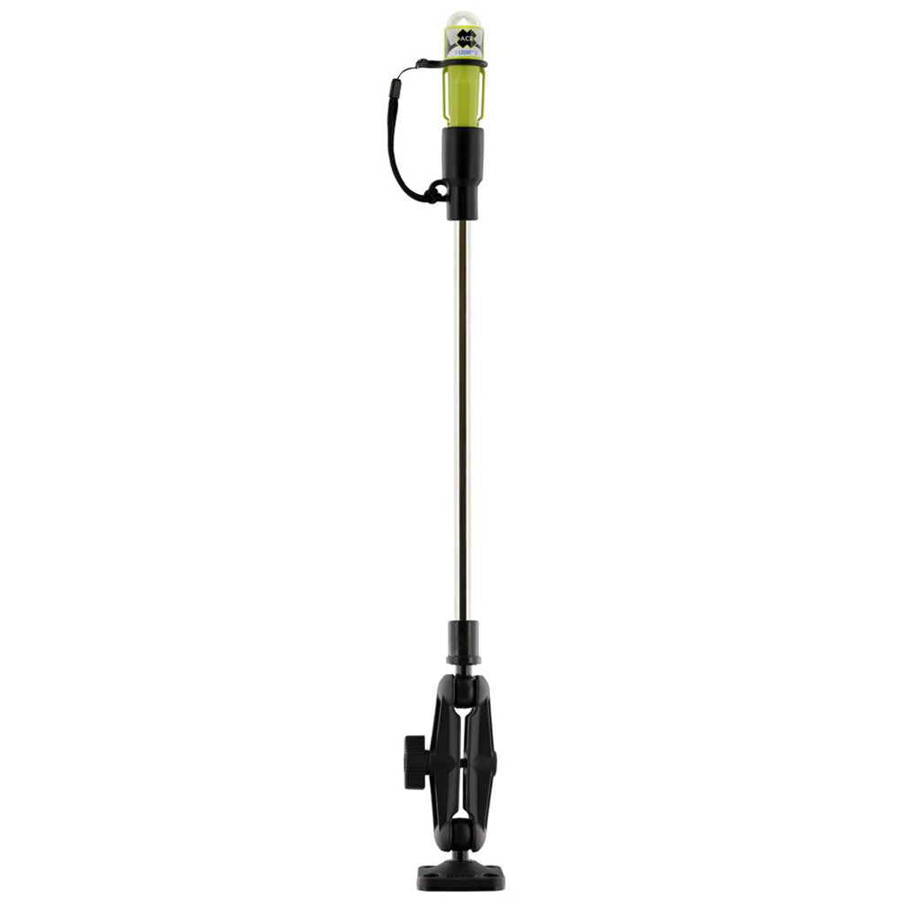 Scotty 838 LED Sea-Light with fold-down pole and ball mount for marine navigation lighting on boats