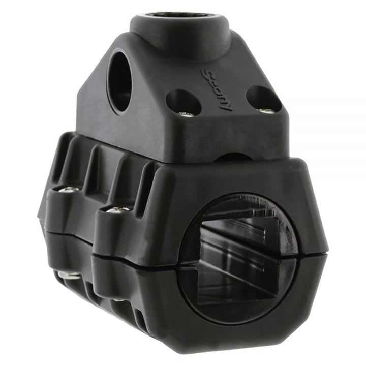 Scotty 320 adaptable rail mount rod holder accessory for 2-inch rail, used for fishing rod support and mounting.