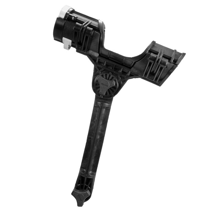 Scotty 405 Offshore Orca fishing rod holder kit with 459 extension, mounted on boat, black and durable construction.