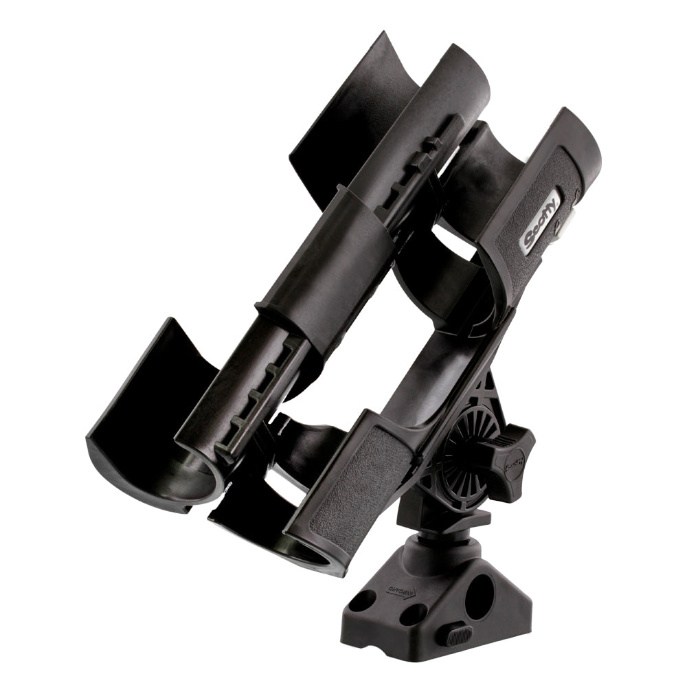 Scotty ORCA rod holder with 241L side/deck mount for fishing rods, durable marine-grade design, mounted on boat deck
