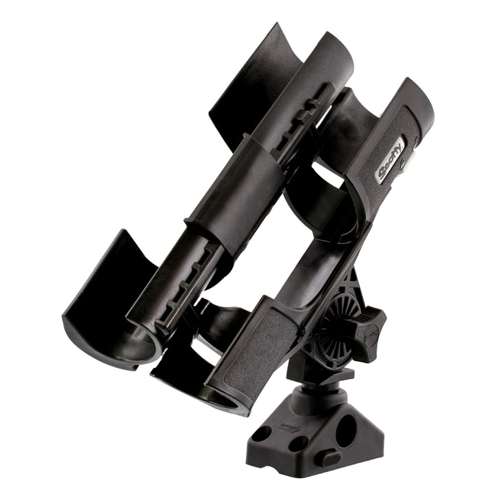 Scotty ORCA rod holder with 241L side/deck mount for fishing rods, durable marine-grade design, mounted on boat deck