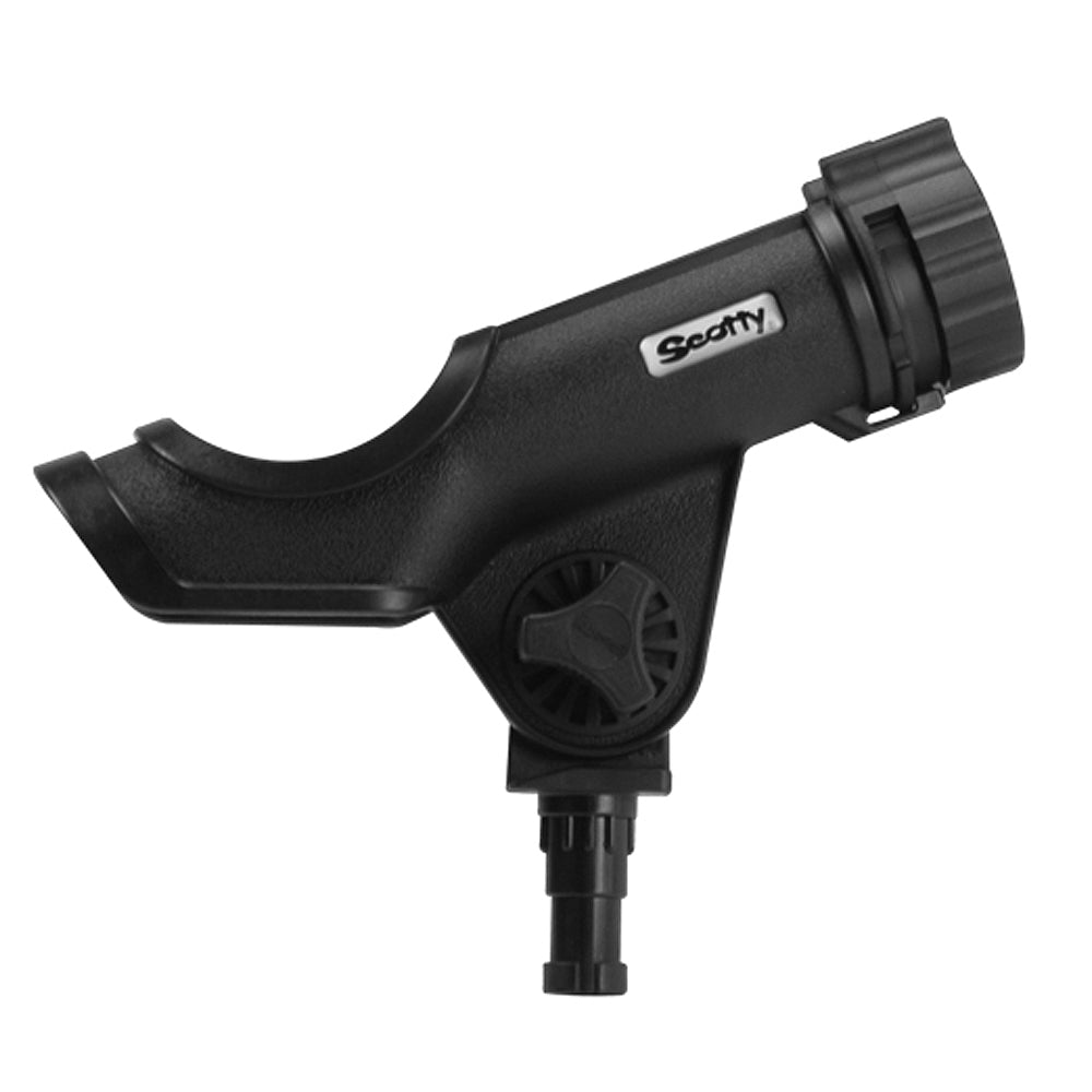 Black Scotty Powerlock Rod Holder without mount, designed for secure fishing rod storage and easy access.