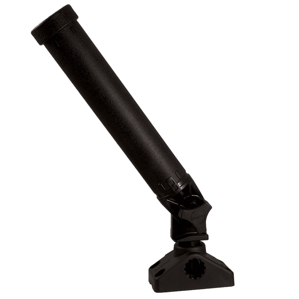 Scotty Rocket Launcher rod holder with 241 bracket, no jacket, mounted on a boat, showing durable fishing rod storage.