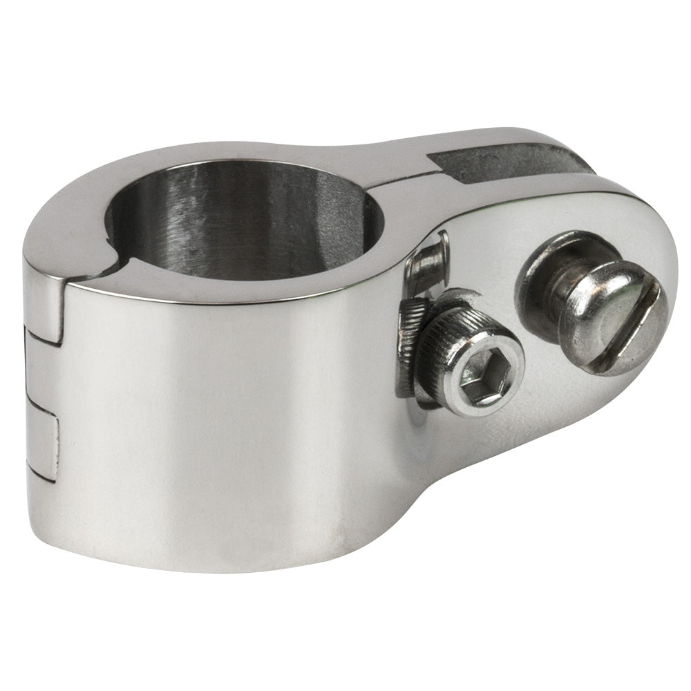 Sea-Dog stainless 1-inch hinged jaw slide with bolt, marine accessory for securing ropes and cables, durable and corrosion-resistant.