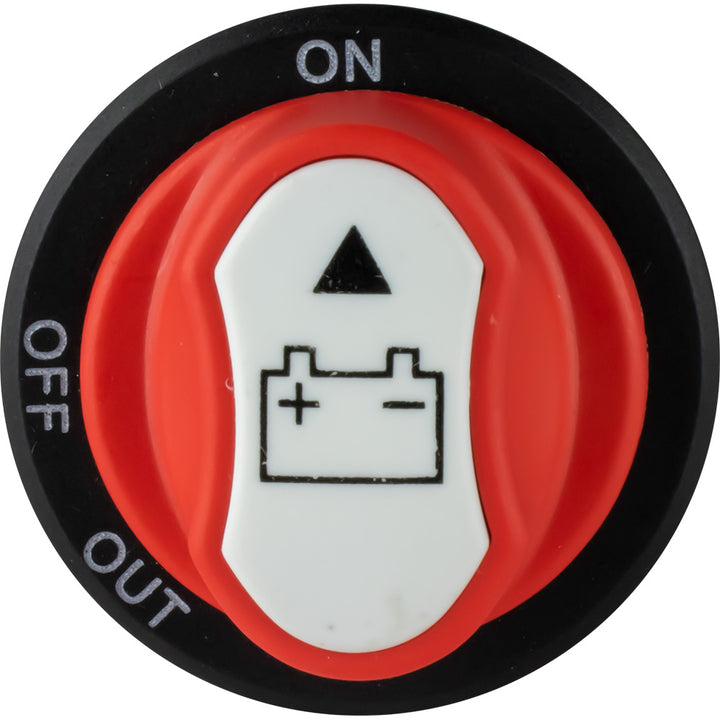 Sea-Dog Mini Battery Switch Key with Removable Knob, 32V 100A, for marine battery management and easy power control.
