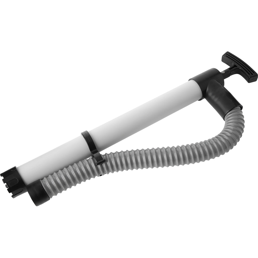 Sea-Dog hand bilge pump measuring 24x36 inches, durable marine bilge pump with ergonomic handle for boat bilge pumping.