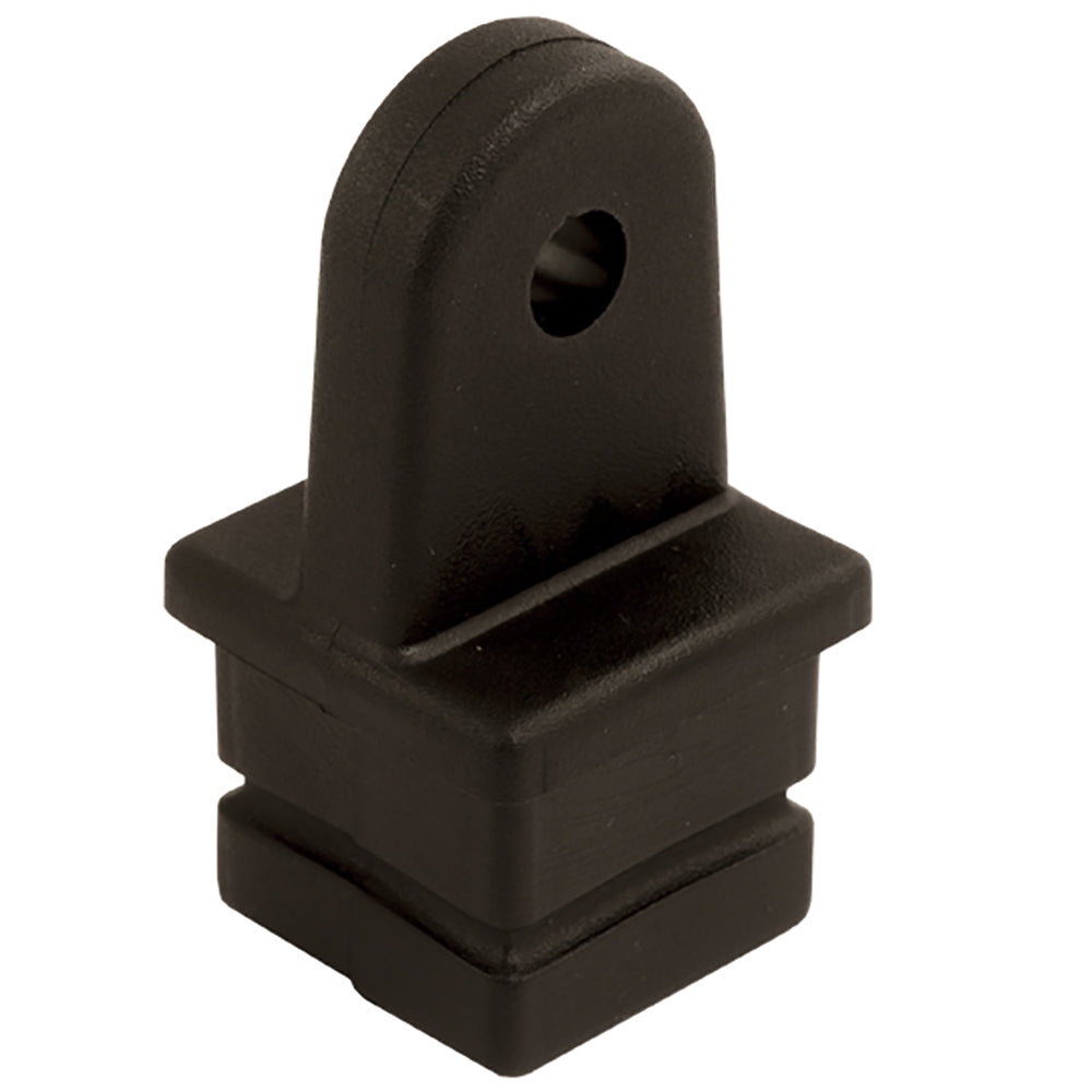 Black Sea-Dog nylon square tube top insert for bimini tops, 1-inch diameter, durable marine boat fitting.