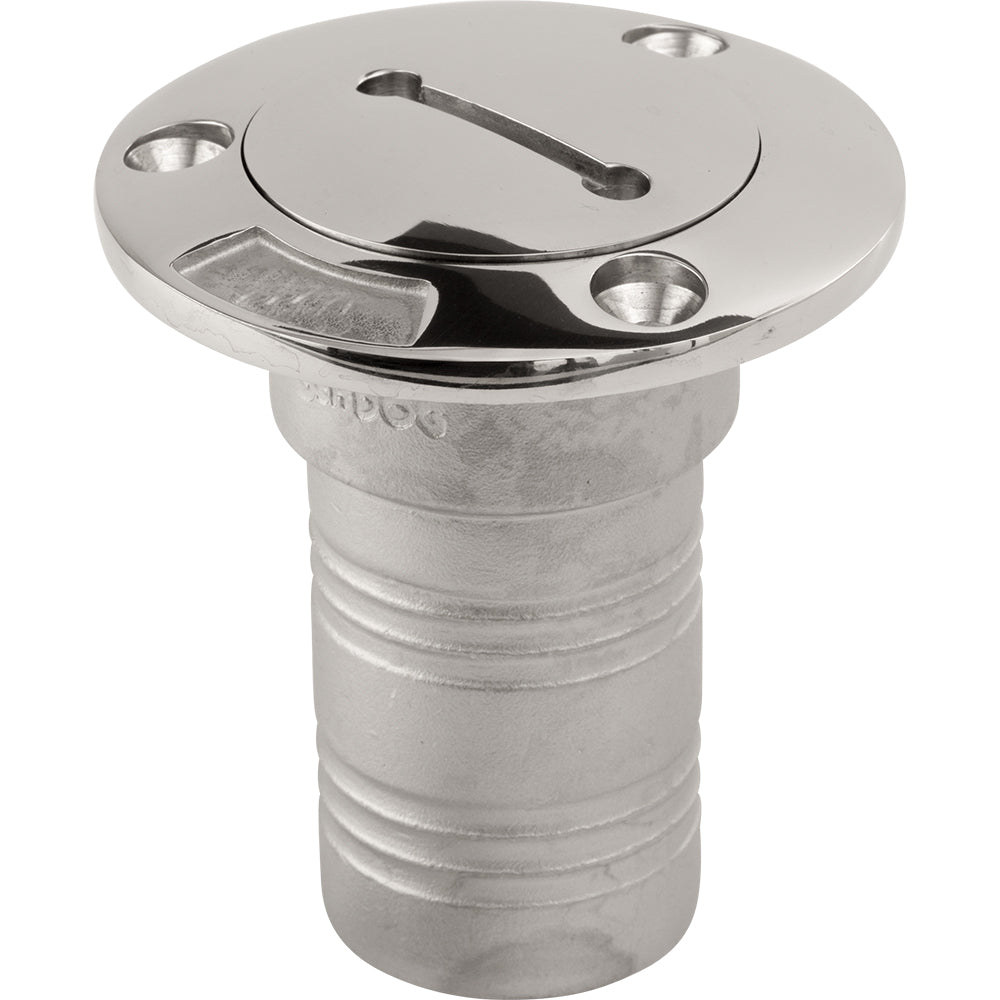 Tuyau de remplissage de pont en acier inoxydable moulé Sea-Dog compatible avec tuyau de 1-1/2" - Corps uniquement