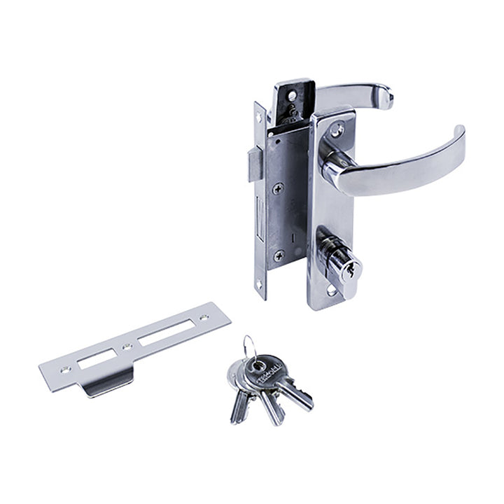 Sea-Dog locking door handle latch made of investment cast 316 stainless steel for deck or galley applications.