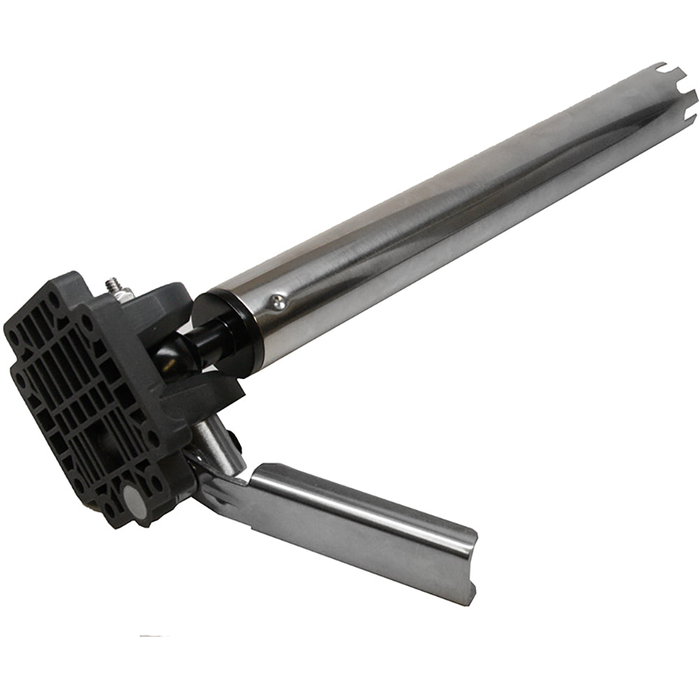 Sea-Dog Fillet Table Rod Holder Gimbal Mount showing mounted rod holder for fish filleting tables.