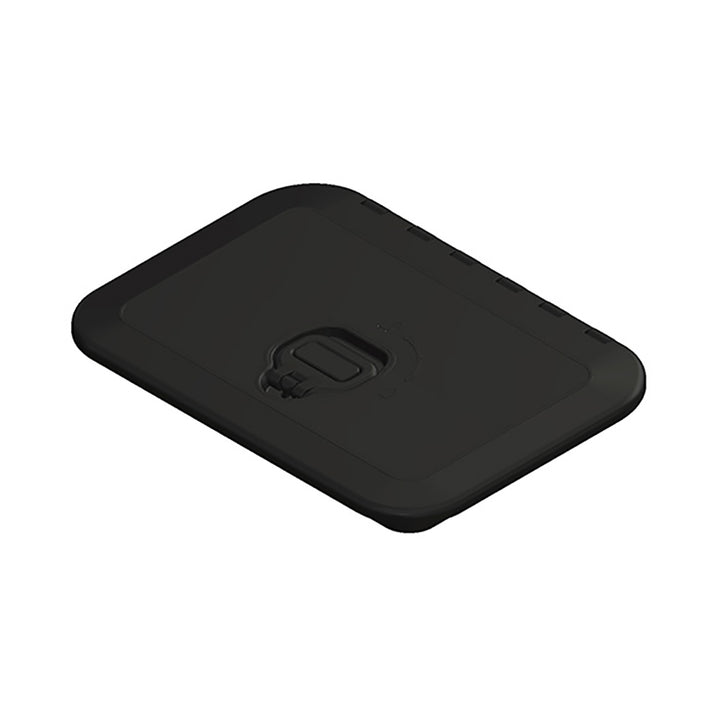 Sea-Dog Triple Lock Rectangular Marine Hatch in black, 10x14 inches, with secure locking mechanism for boat or marine use.