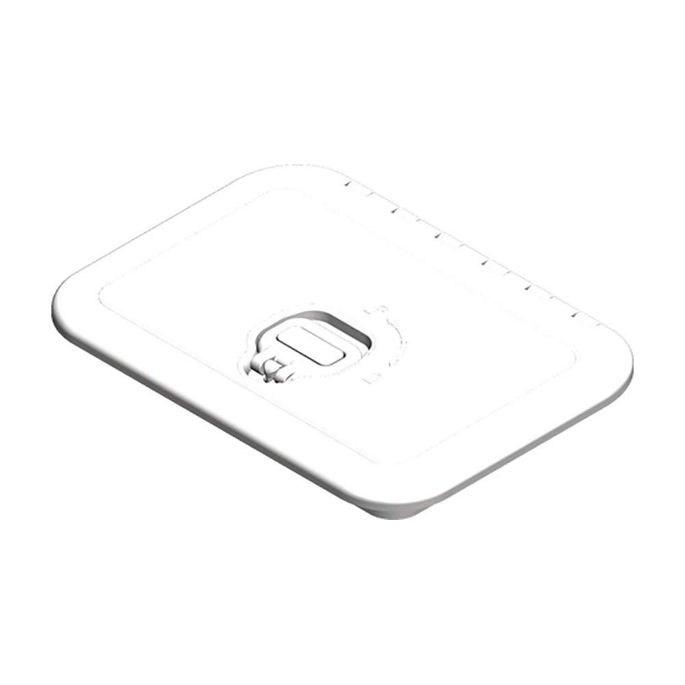 Sea-Dog Triple Lock Rectangular Marine Hatch in white, 10x14 inches, durable marine hatch for boat deck access.