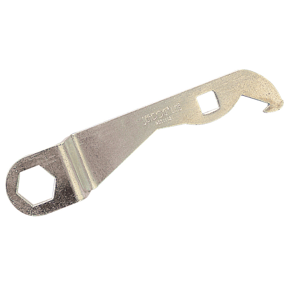 Sea-Dog galvanized prop wrench fitting 1-1/16 inch prop nut on boat propellers, durable marine tool for easy maintenance.