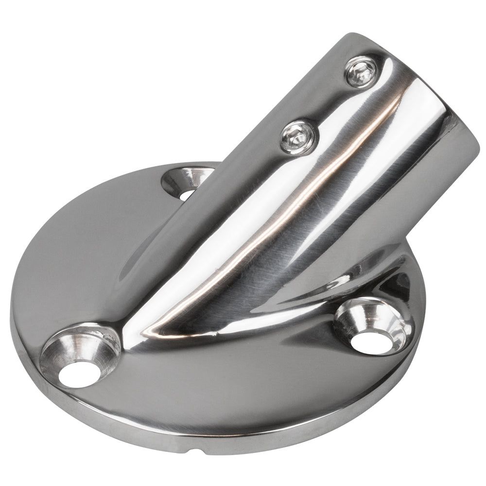 Raccord de base de rail Sea-Dog, base ronde de 2-3/4 po, acier inoxydable 30 316 - diamètre extérieur de 1 po