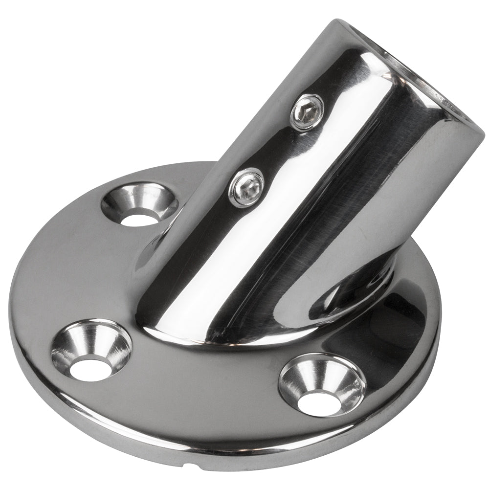 Raccord de base de rail Sea-Dog, base ronde de 2-3/4 po, acier inoxydable 45 316 - diamètre extérieur de 1 po