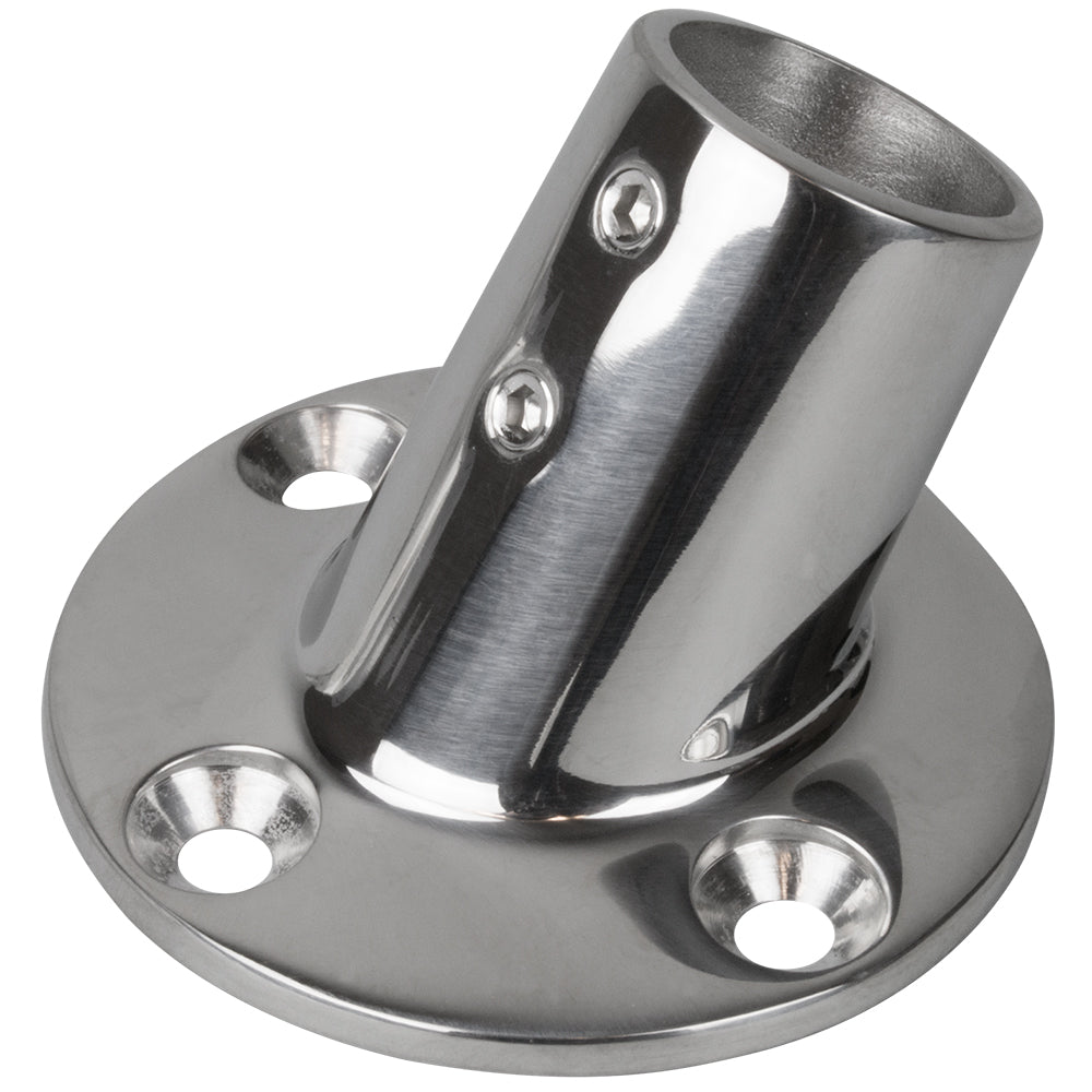 Raccord de base de rail Sea-Dog, base ronde de 2-3/4 po, acier inoxydable 60 316 - diamètre extérieur de 1 po
