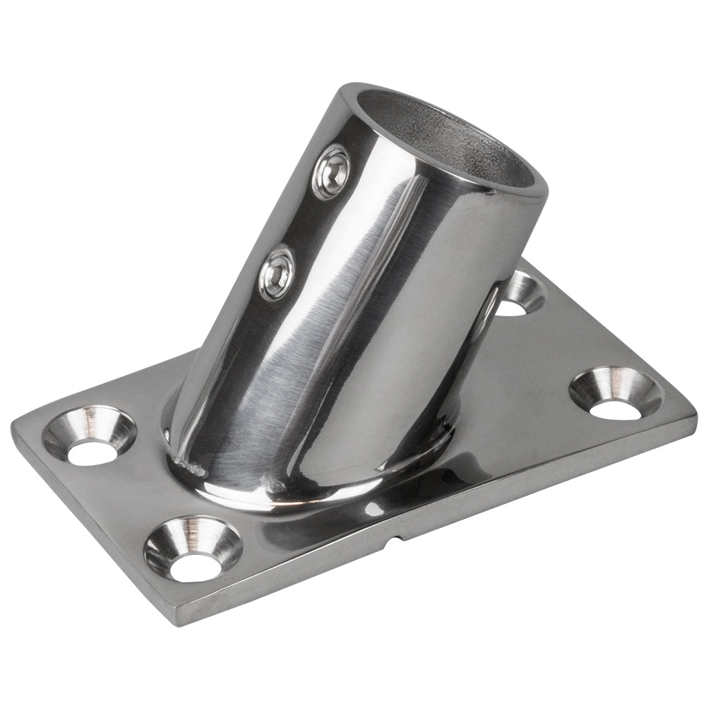 Base de rail Sea-Dog rectangulaire en acier inoxydable 316 60 - 1-7/8" x 3-1/4" - 1" OD