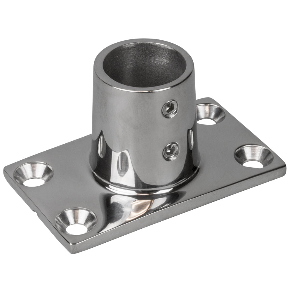 Raccord de base de rail Sea-Dog, base rectangulaire 90 - Acier inoxydable 316 - 1-11/16" x 3" - 7/8" OD