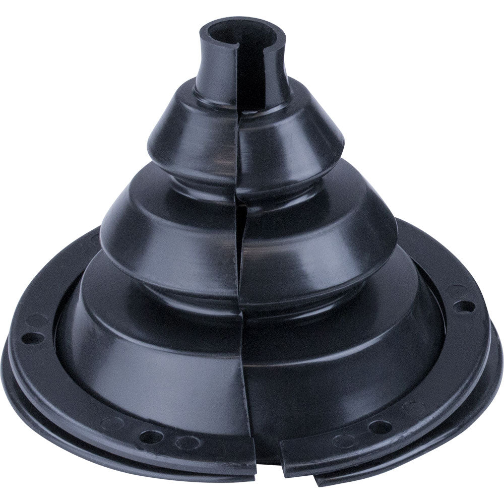 Sea-Dog Motor Well Boot, 3-inch split steering system component, black rubber cover for boat motor well.