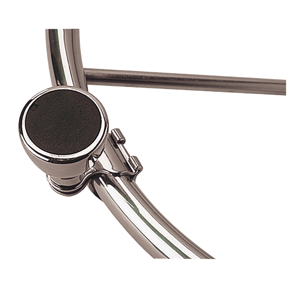 Sea-Dog SS Maneuvering Knob with black nylon insert for steering systems, durable marine-grade stainless steel.