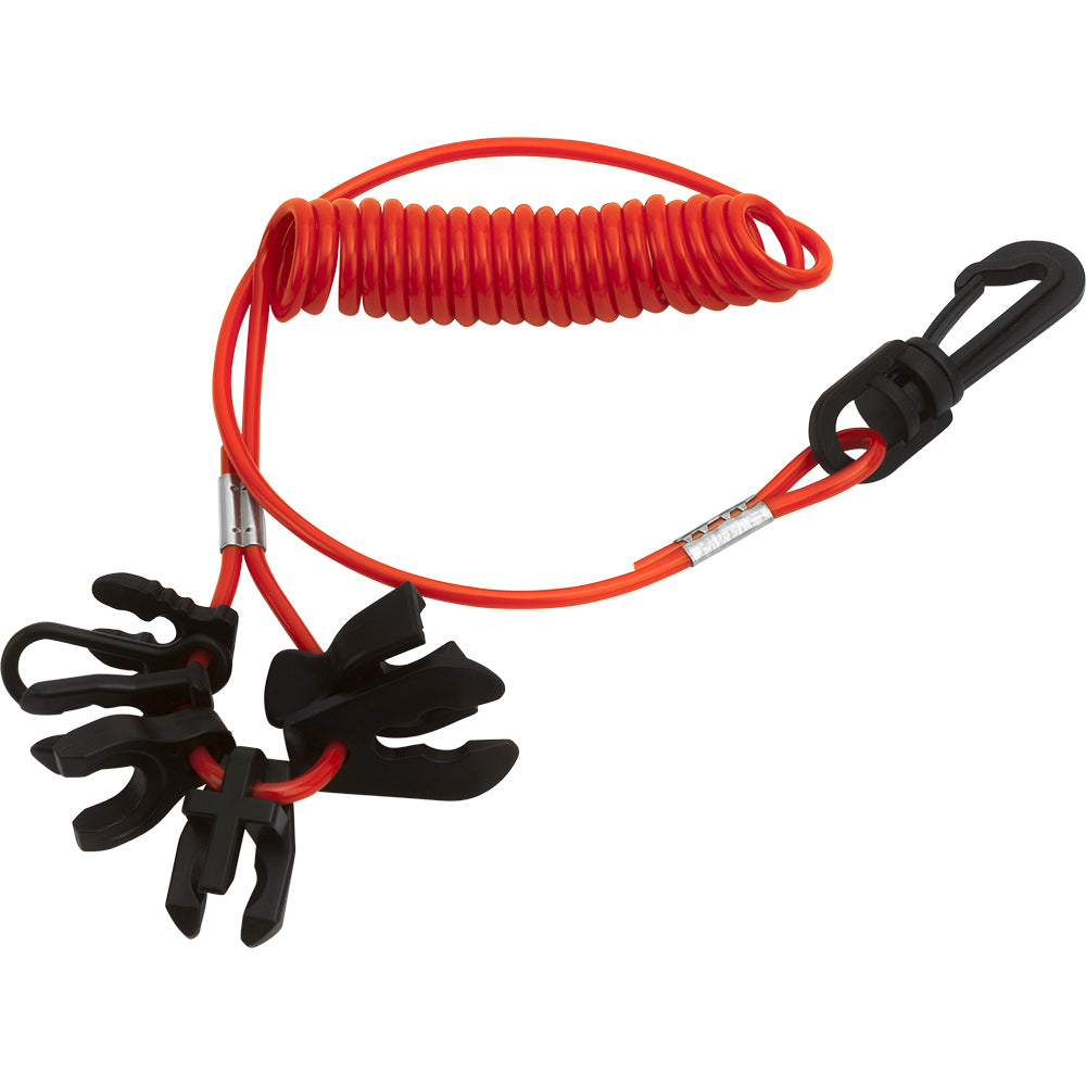 Sea-Dog 7-Key Kill Switch with universal lanyard, marine switch and accessories for boat safety and engine control.