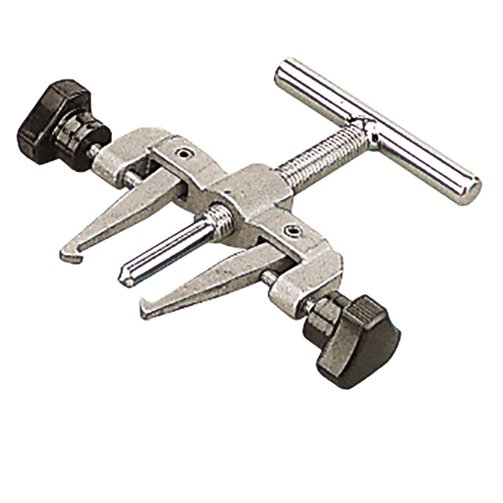 Sea-Dog Small Stainless Impeller Puller, a versatile marine tool for removing impellers, shown in a close-up image.