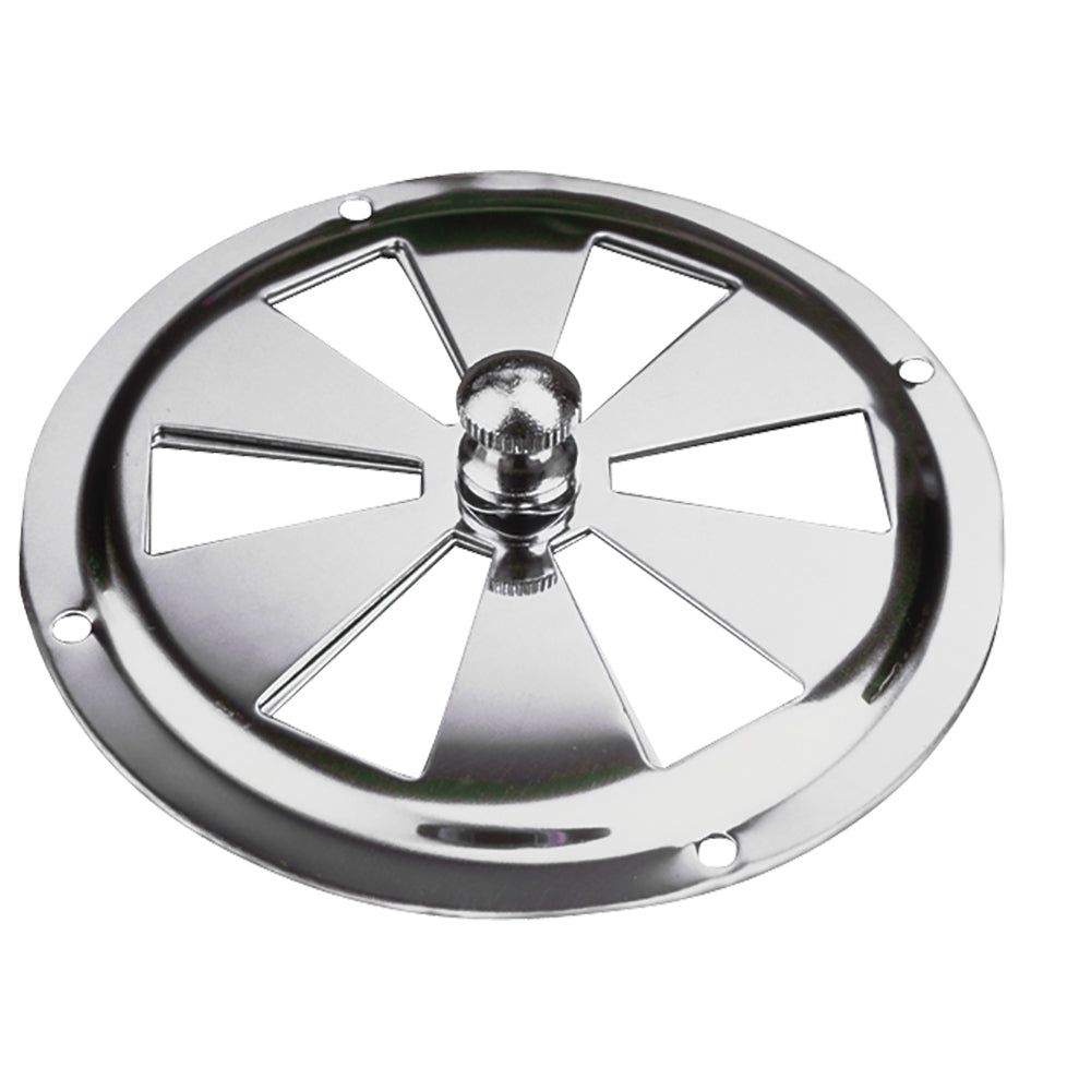 Évent papillon en acier inoxydable Sea-Dog - Bouton central - 4"