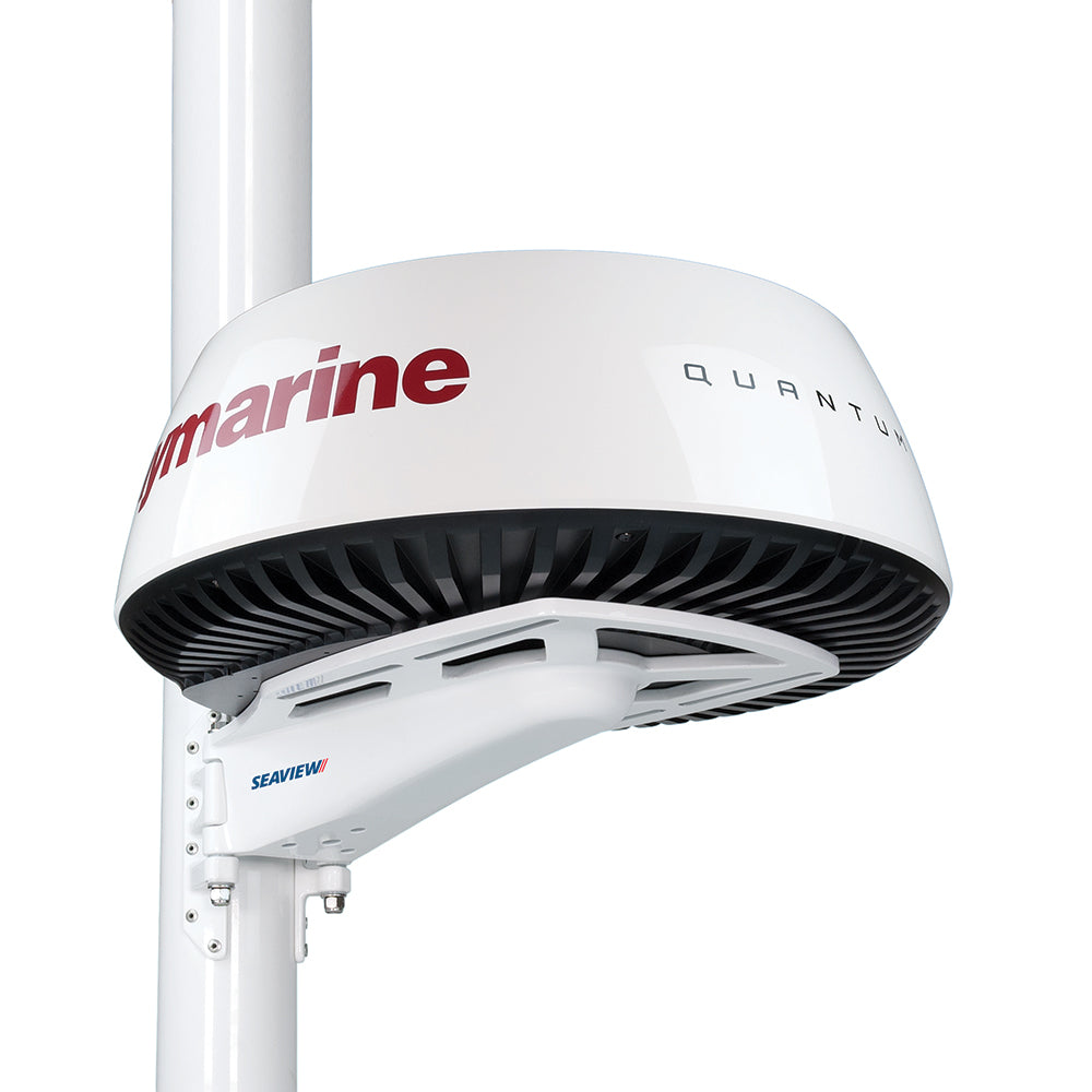 Seaview SM-18-R Radar Mast Platform mounted on a vessel, designed for radar and TV antenna installation, with sturdy construction.