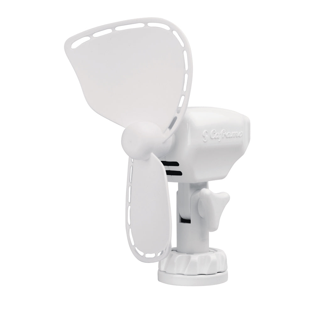 SEEKR by Caframo Ultimate 747 12V 2-speed white fan with 7-inch blade and lighter plug for portable cooling.