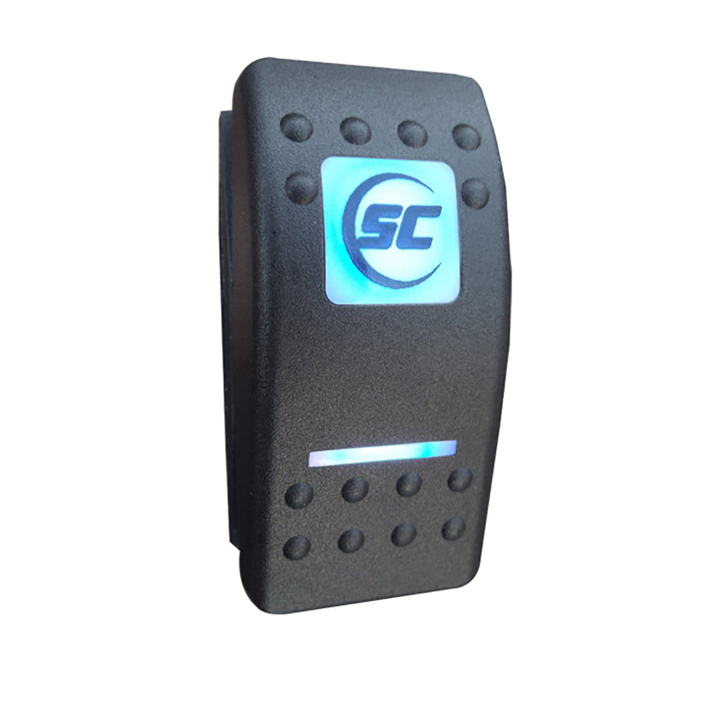 Shadow-Caster marine LED lighting switch with 3-position on/off/momentary control, designed for boat lighting accessories.