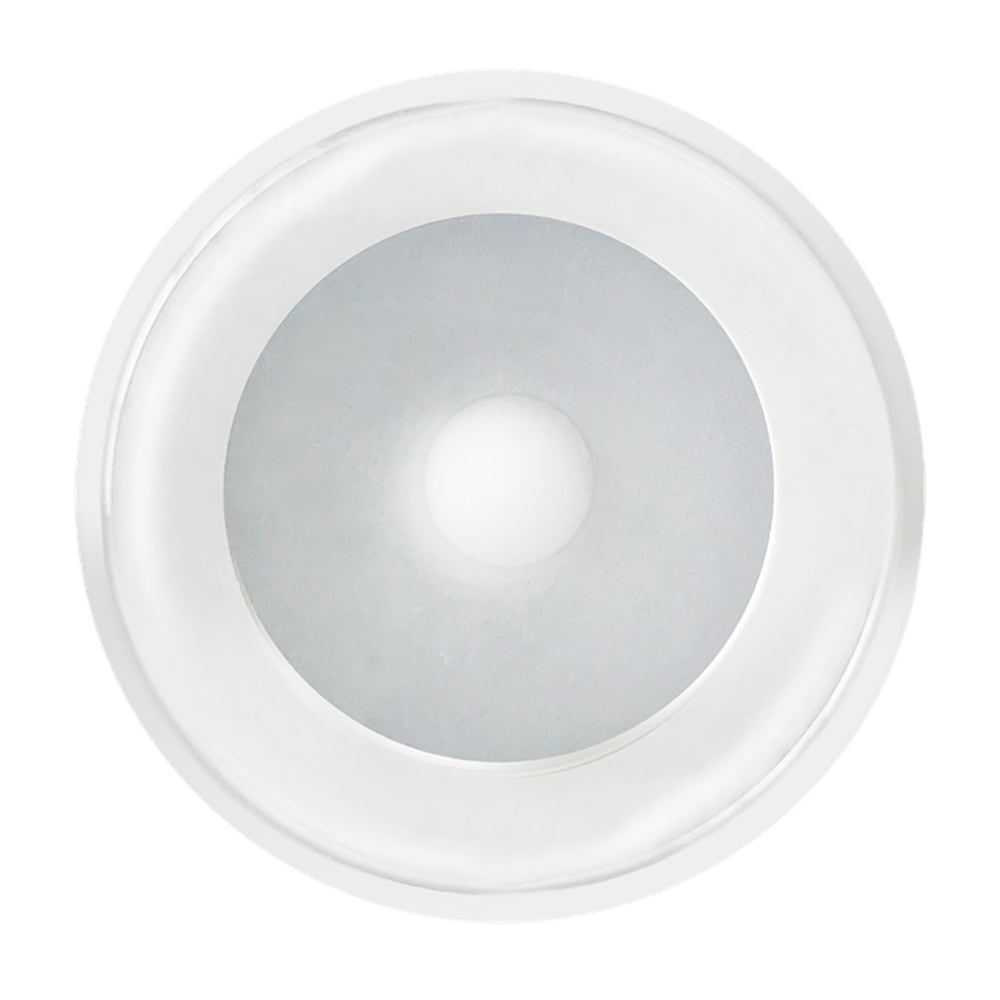 Shadow-Caster DLX Series down light with white housing, full-color LED dome light by Shadow-Caster LED Lighting